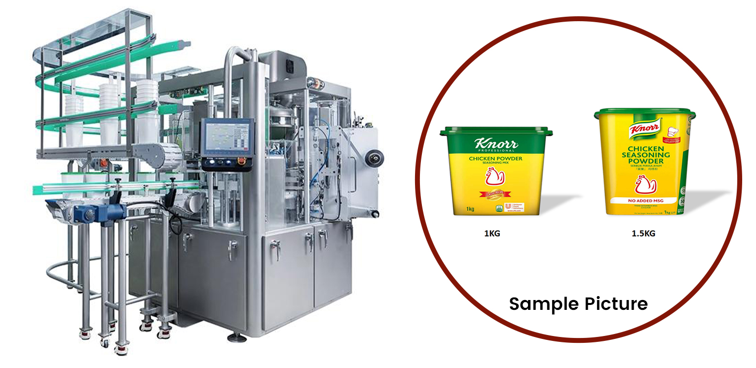 Efficient Powder Tub Fill Seal Machine Efficient Powder Tub Fill Seal Machine