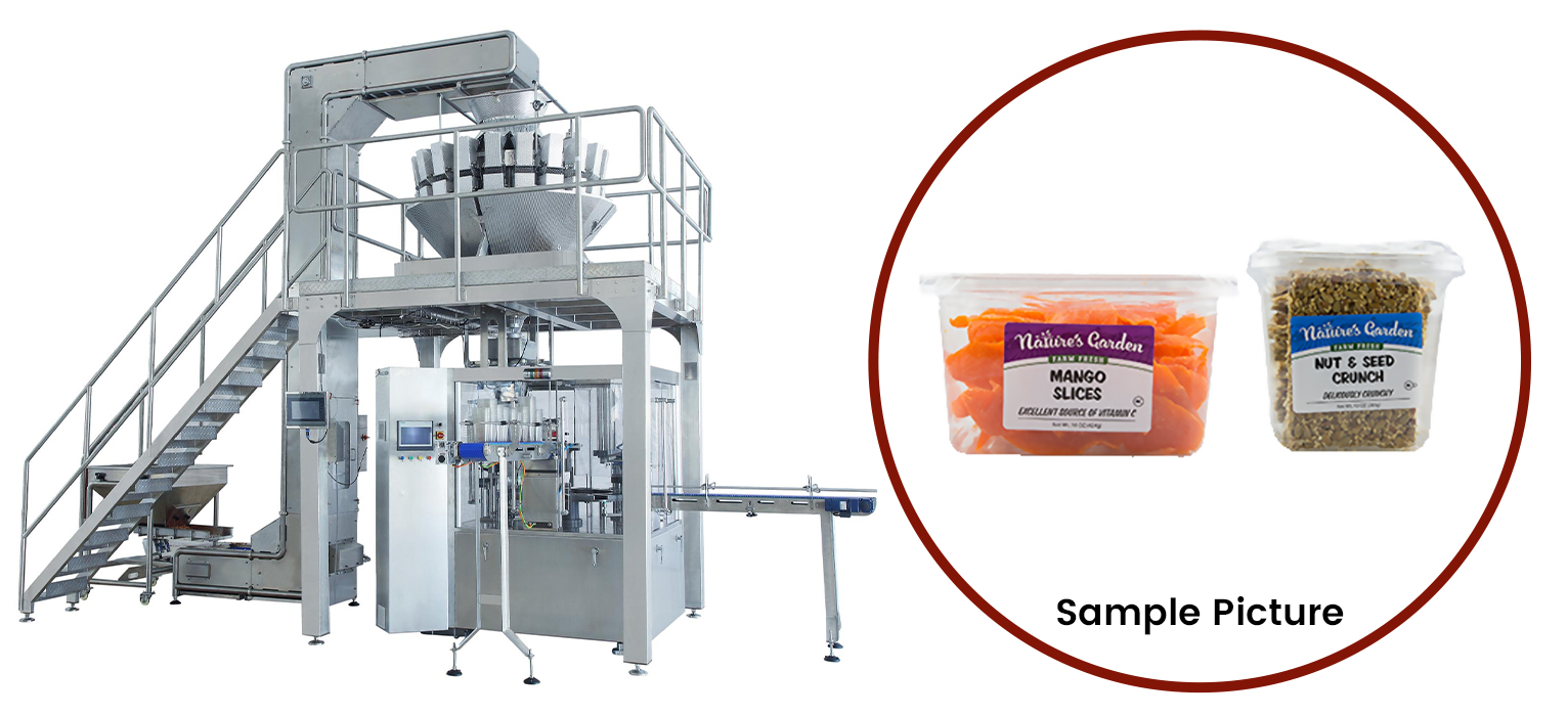Multi-Head Granule Tub Fill Seal Machine