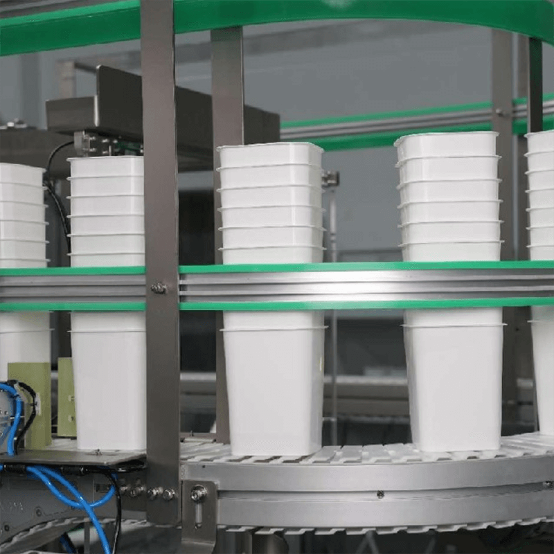 Powder Tub Fill Seal Lid Closing Machine