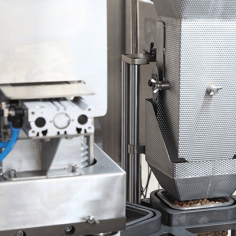 Granule Tub Fill Seal Lid Closing Machine