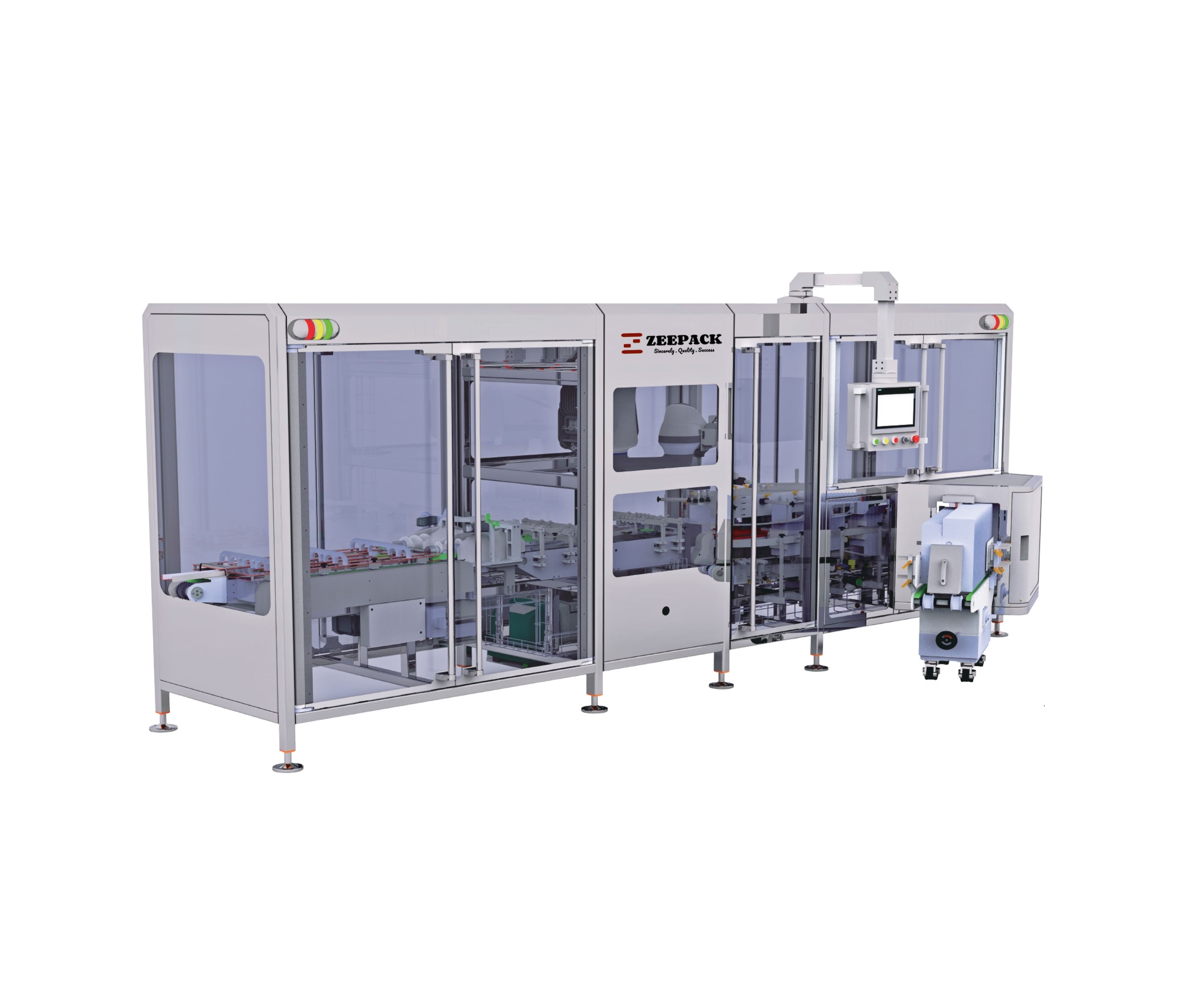 small cups vertical cartoning packing line